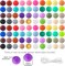 Silicone Beads 40 Colors 15mm Round Silicone Beads Bulk, Focal Beads Loose Rubber Beads for Jewelry Bracelet Necklace Keychain DIY Craft Making Decoration(160Pcs)